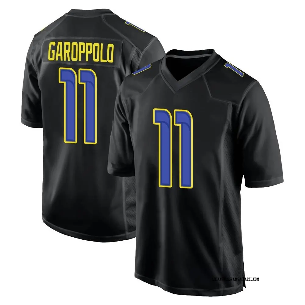 Game Black Men s Jimmy Garoppolo Los Angeles Rams Fashion Jersey Rams Store