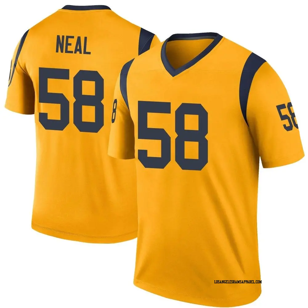 Legend Gold Men s Elias Neal Los Angeles Rams Color Rush Jersey Rams Store