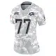 Limited Arctic Camo Women's Alaric Jackson Los Angeles Rams 2024 Salute to Service Jersey