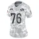 Limited Arctic Camo Women's Orlando Pace Los Angeles Rams 2024 Salute to Service Jersey