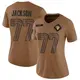 Limited Brown Women's Alaric Jackson Los Angeles Rams 2023 Salute To Service Jersey