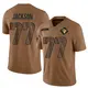 Limited Brown Youth Alaric Jackson Los Angeles Rams 2023 Salute To Service Jersey
