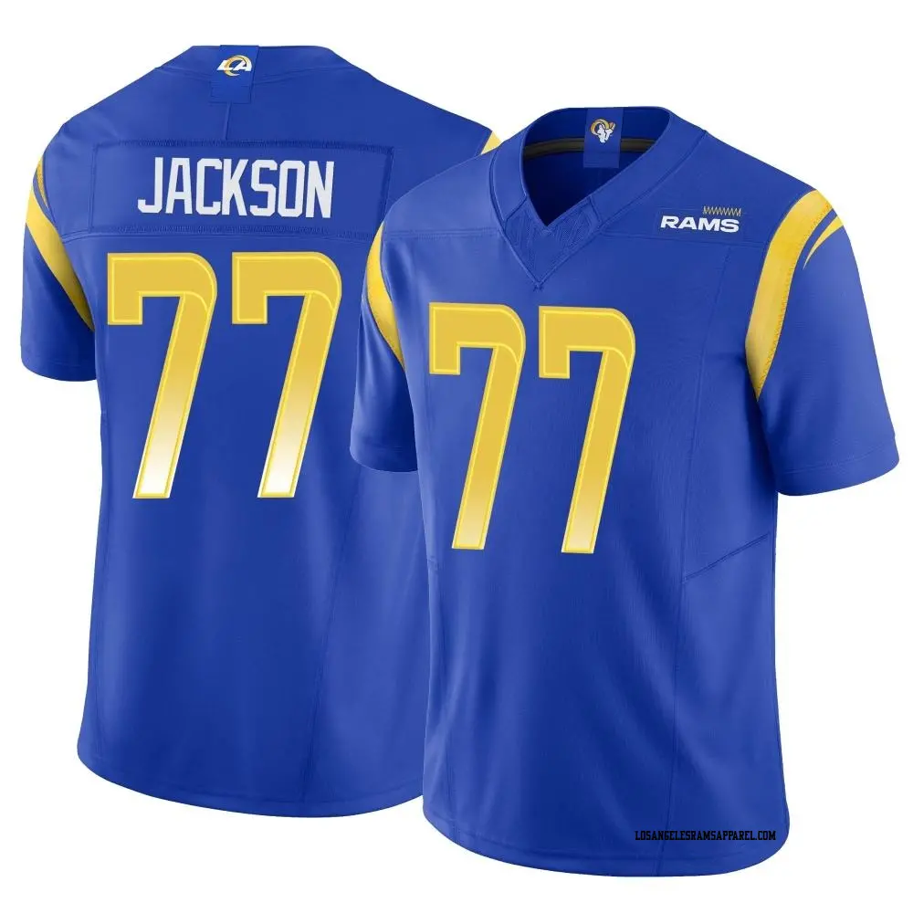Limited Royal Youth Alaric Jackson Los Angeles Rams Vapor F.U.S.E. Jersey