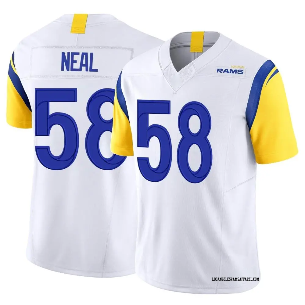 Limited White Men's Elias Neal Los Angeles Rams Vapor F.U.S.E. Jersey